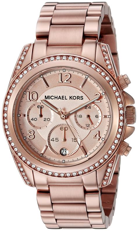 michael kors horloge dames roze|Michael Kors rose gold.